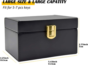 Scatola Antimagnetica in Pelle per Chiavi Auto, Personalizzabile, Schermatura Faraday per Telefoni Cellulari, Ampio Spazio di Archiviazione, <span class=keywords><strong>Blocco</strong></span> Segnale <span class=keywords><strong>RFID</strong></span> - Product Image 5