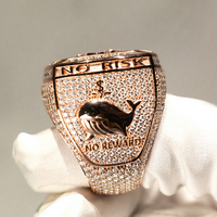 Bijoux Hip hop Championnat Anneaux Pour Hommes Rock Iced Out 925 Argent Hip Hop Moissanite Mens Champion Ring
