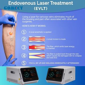 Dispositivo Láser EVLT GOMECY 1940nm 635nm <span class=keywords><strong>para</strong></span> Clínica Médica Estética y Vascular, Equipo Láser de Alta Potencia - Product Image 2