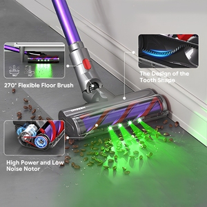 Aspirateur sans fil intelligent AZA RTS S702, système de filtration à neuf étapes, double bac à poussière, léger et facile à utiliser - Product Image 3