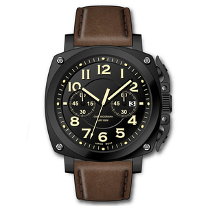 <span class=keywords><strong>Orologi</strong></span> Cronografo da Uomo in Acciaio Inossidabile 316L Argento, Design di Lusso, Basso MOQ, Logo Personalizzato, <span class=keywords><strong>Orologi</strong></span> <span class=keywords><strong>Militari</strong></span> da Esterno - Product Image 2