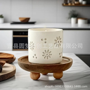Cross-border wooden tray aromatherapy storage <b>rack</b> home storage <b>plate</b> creative dessert <b>plate</b> entryway storage tray - Product Image 1
