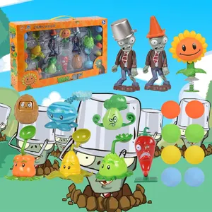 Decoración del hogar figurita juguetes plantas Vs Zombie figura de acción un conjunto plantas Vs Zombie figuras