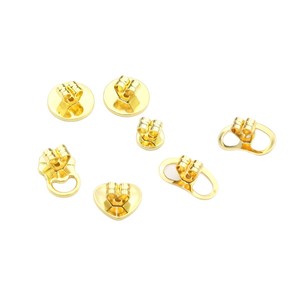 Stud Earrings 18K Gold Plated <b>Copper</b> Alloy Flower Shape Anti <b>Slip</b> Earring Backs DIY Jewelry Accessories Unisex - Product Image 5