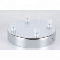 Plaque de plafond à 4 trous pour lampe suspendue, base de châssis de luminaire, accessoires d'éclairage, abat-jour de lustre
