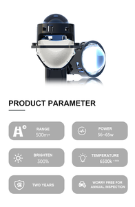 Nouveau Design 68w CSP Phares Led Auto Ventilateur Intégré Refroidissement Bi Led Projecteur Lentille Phares pour Audi A4 B5 <span class=keywords><strong>Honda</strong></span> Civic - Product Image 5