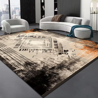 Tapis pliables en fausse fourrure de cachemire douce, lavables, imprimés en 3D, antidérapants, adaptés aux animaux domestiques, pour salon