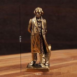 Figura de Beethoven en Latón, Artesanía Metálica 3D, Decoración para el Hogar y la Oficina - Product Image 4