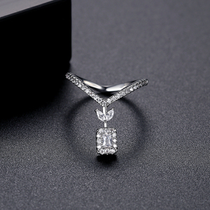 LUOTEEMI New Micro Trendy Woman <strong>Long</strong> <strong>Finger</strong> Fashion 2024 Luxury Jewelry Cubic Zirconia <strong>Ring</strong> - Product Image 5