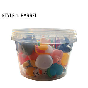 Promotionnel personnalisé assorti imprimé canard jouets de bain Animal-thème lesté flottant course canards en caoutchouc vinyle PVC pour bébé jouant - Product Image 6