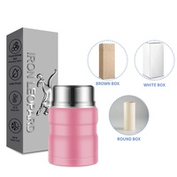 Récipient alimentaire en acier inoxydable Fiole thermos sous vide Pot isolé Boîte à lunch Conteneur thermique étanche