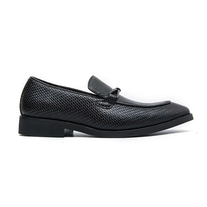 Chaussures habillées pour hommes en cuir véritable, style britannique, à bout pointu, respirantes, à enfiler, haut de gamme, faites à la main, légères pour l'automne - Product Image 3
