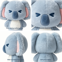Peluche Koala Personnalisée Mascotte, Jouet en Peluche Doux, Animal en Peluche Tendance pour Enfants, Cadeau d'Anniversaire, Zoo