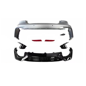 Kit carrosserie style <span class=keywords><strong>RS5</strong></span> B9.5 pour pare-chocs arrière <span class=keywords><strong>Audi</strong></span> A5 S5 B9 2017-2020 avec diffuseur noir brillant et embouts d'échappement - Product Image 1