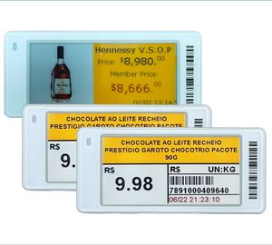 Étiquette de prix électronique numérique pour étagère, 2,9 pouces, ESL pour magasin de détail, étiquette de prix numérique, étiquettes électroniques en papier électronique, affichage E-Ink - Product Image 1