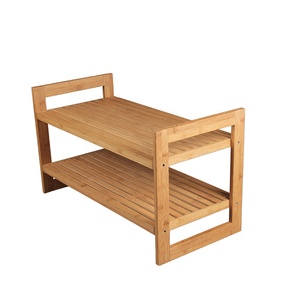<span class=keywords><strong>Scarpiera</strong></span> Moderna a 2 Ripiani in <span class=keywords><strong>Bambù</strong></span> Resistente per Soggiorno e Ingresso Appartamento, Adatta anche per Uso Ospedaliero - Product Image 1