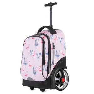 Eco-friendly Wheeled Bagpack New Design Colorful Printed Kids Backpack with <strong>Wheels</strong> School Bag Bookbag <strong>Rucksack</strong> for Students - Product Image 1