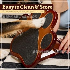 Lime à ongles en bois massif pour empreintes de pattes, kit d'entretien des ongles pour chiens, pour toilettage à domicile des animaux de compagnie - Product Image 3
