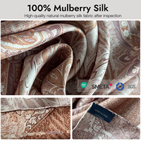 Foulard en twill de soie personnalisable de luxe 2026, 100 % soie de mûrier, bandana carré pour femme, foulard à faible MOQ, impression personnalisée
