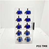 Kit de réparation de joystick magnétique K-SILVER PS5 TMR Hall Joystick PS4 Js13pro+ à résistance magnétique, 10 pièces en boîte