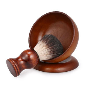 Ensemble de brosses à <span class=keywords><strong>barbe</strong></span> artisanales avec logo personnalisé, écologiques, en bois massif, avec pot à savon, <span class=keywords><strong>brosse</strong></span> à <span class=keywords><strong>barbe</strong></span> de qualité supérieure pour le soin masculin, cadeau idéal - Product Image 2