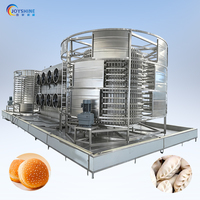Automatische energiezuinige dubbele spiraalvriezer SUS304 individuele snelvriesmachine voor vlees- en pluimveeverwerking