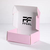 Boîte en carton ondulé recyclable personnalisée pour l'emballage de chaussures, chaussettes, fourrures et vêtements avec doublure en carton laminé brillant/mat