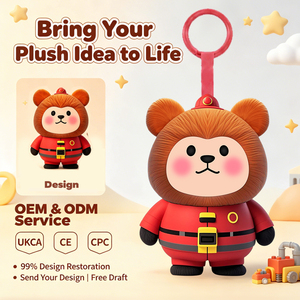 Service OEM/ODM personnalisé, Fabricant en gros de figurines de personnages héros, Figurine de pompier en peluche personnalisée, Porte-clés en vinyle et peluche - Product Image 1