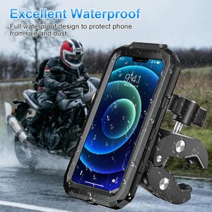 Funda Impermeable para Teléfono de Motocicleta con Abrazadera Resistente para Manillar de 16-45 mm, Soporte Impermeable para Teléfono de Bicicleta para Teléfonos de 5.4-7.2 Pulgadas - Product Image 2