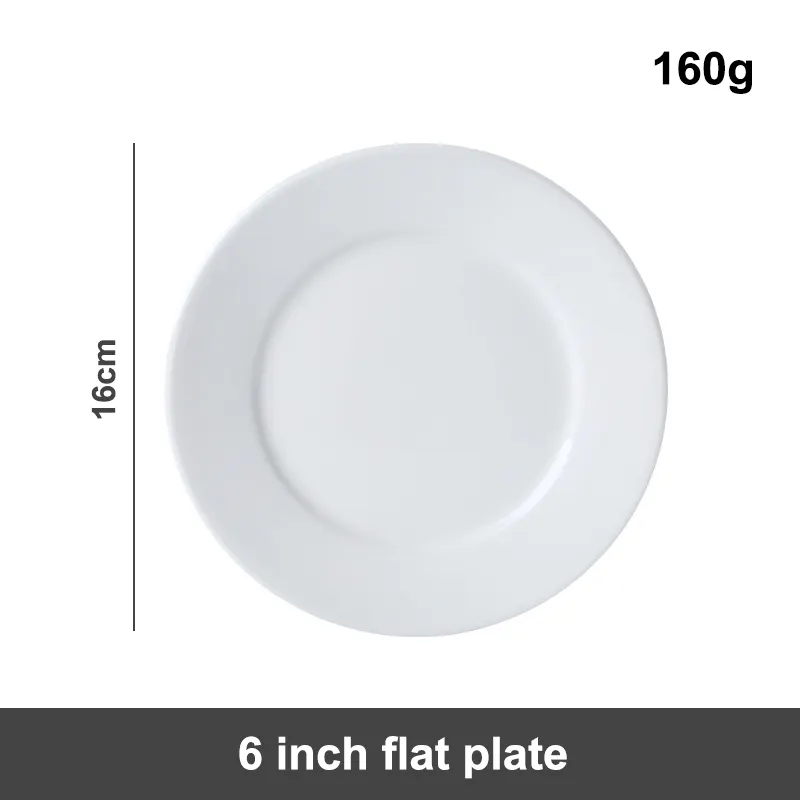 Plate manufacturers Customized Wedding Hotel White Porcelain Flat 10.5 inch Plate Ceramic Round Chargers Plate Dinner Decorative