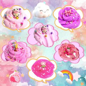 Kit de slime parfumé non collant, super doux, pour modeler, anti-stress, cadeau pour filles et garçons - Product Image 5