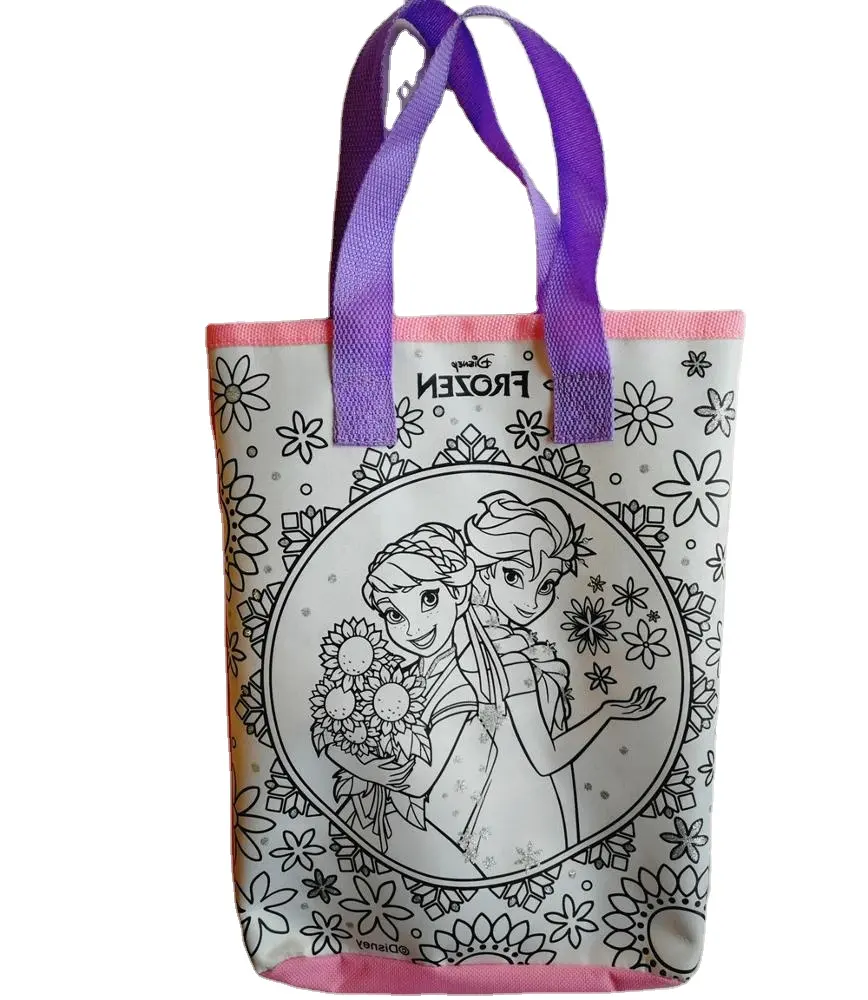 Модная сумка для рисования, симпатичная детская мультяшная сумка для переноски «сделай сам»