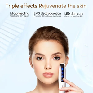 Stylo de massage facial bio en acier inoxydable, stimule la régénération du <span class=keywords><strong>collagène</strong></span> pour lutter contre la perte de cheveux et réduire les ridules périorbitales - Product Image 5