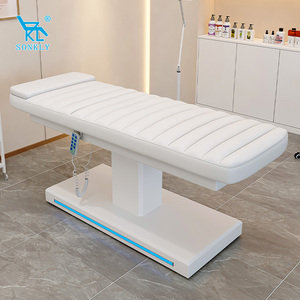 SONKLY Sillón de Spa de Diseño Moderno y Exclusivo en Cuero Sintético, <span class=keywords><strong>Camilla</strong></span> Estética Curva para Pestañas, Sofá de Masaje - Product Image 5