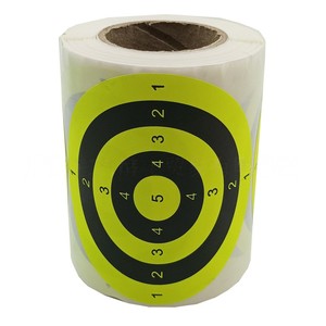 Autocollants de cible de tir à croix de 3 pouces, points fluorescents ronds pour une calibration rapide de la visée, directement de l'usine - Product Image 6