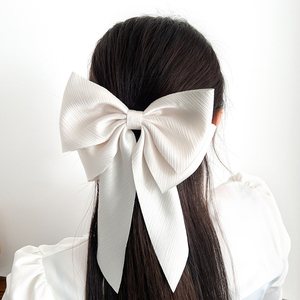 Europäischer und amerikanischer Stil Knoten Satin Schwamm Stirnband Benutzer definiertes Logo Einfarbige Mädchen Bogen Haars pange Mode Gepolstertes Haarband - Product Image 3
