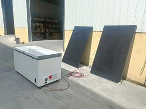 Congélateur coffre hybride <span class=keywords><strong>solaire</strong></span> <span class=keywords><strong>unique</strong></span> à entraînement direct PV 10V-50VDC 68-258L Adaptateur AC DC Portable Hors réseau Économie d'énergie - Product Image 6