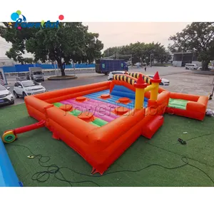 Hot sale inflatable wipeout meltdown game air bounce kids theme park sport game inflatable wipe out