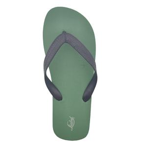 Tongs durables en caoutchouc PE pour hommes et femmes, vertes, à semelle multicouche, sandales de plage, pantoufles d'extérieur imperméables, OEM ODM - Product Image 2