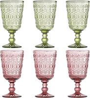 Kaly's moderne 310ml klassieke loodvrije duurzame multi-kleurige glazen wijnglazen voor bruiloften, evenementen, banketten en hotels.