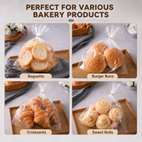 Sacs en plastique personnalisés en BOPP micro-perforés et ventilés de qualité alimentaire pour boulangerie, pain et produits frais