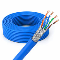 Câble Ethernet blindé extérieur Cat6A SF/UTP, conducteur solide 23AWG, gaine PE, câble réseau LAN