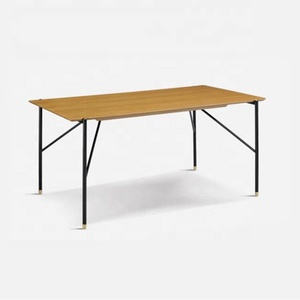 Thiết Kế Hiện Đại <span class=keywords><strong>MDF</strong></span> Bàn Ăn Bàn Ăn Bằng Gỗ Với Khung Kim Loại - Product Image 3