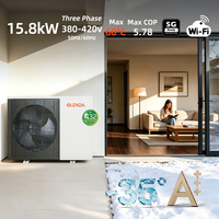 Bomba de Calor Monobloque Inverter R32 de 15.8kW 380-420V con Control WIFI, Bajo Nivel de Ruido, Eléctrica, Metálica, para Uso en Hoteles y Exteriores
