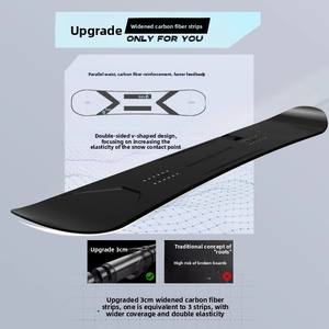 TERROR Small Blackboard <span class=keywords><strong>Snowboard</strong></span> Ensemble de <span class=keywords><strong>snowboard</strong></span> individuel élargi pour la neige sauvage et l'hiver, pour la carving bidirectionnelle et la glisse, modèle Hammerhead - Product Image 3