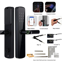 Cerradura Inteligente de Alta Calidad con App Tuya, Código, Tarjeta, Huella Digital, Impermeable, TTlock, para Apartamento