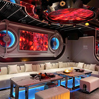 Kaca Cermin Infinity Kustom untuk Dekorasi Dinding Klub Malam, KTV, Bar, Lounge, Dekorasi Klub Modern, Hiasan Dinding Gantung