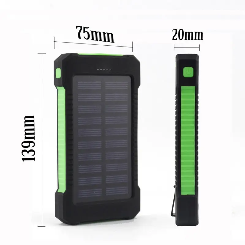 Manufacturers wholesale black color outdoor solar mobile charger treasure compass super capacity mobile phones wonkabathbombs