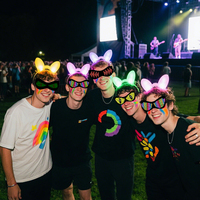 Nuevo diseño de moda Rave Party Gafas LED recargables por USB Smart APP Programable Gafas LED brillantes con ojos
