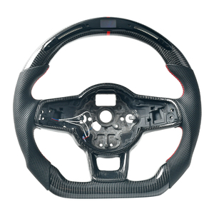 สำหรับ Volkswagen MK7กอล์ฟ VW R <span class=keywords><strong>GTI</strong></span> GTD GTE POLO <span class=keywords><strong>GTI</strong></span> Scirocco 2015 2016 T-ROC Tiguan LED คาร์บอนไฟเบอร์ปรับแต่งพวงมาลัย - Product Image 2